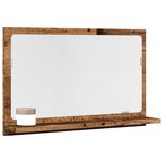 vidaXL Armoire à miroir de salle de bain vieux bois bois d'ingénierie