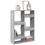 vidaXL Bibliothèque sonoma gris 100x33x135 cm bois d'ingénierie