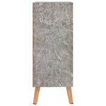 vidaXL Buffet gris béton 60x30x72 cm bois d'ingénierie