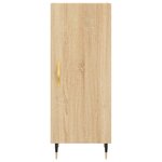 vidaXL Buffet haut Chêne sonoma 34 5x34x180 cm Bois d'ingénierie