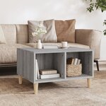 vidaXL Table basse Sonoma gris 60x50x36 5 cm Bois d'ingénierie