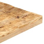 vidaXL Table de bistro Carrée 80x80x75 cm Bois de manguier brut