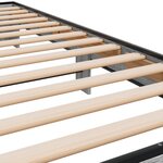 vidaXL Cadre de lit sonoma gris 75x190 cm bois d'ingénierie et métal
