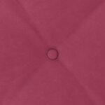 vidaXL Coussin de Dos Bordeaux 160 x 50 cm Tissu en velours côtelé