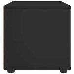 vidaXL Meuble TV VISNES noir 100x40x38 cm bois d'ingénierie