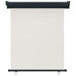 vidaXL Auvent latéral de balcon 145x250 cm Crème