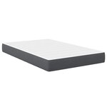 vidaXL Matelas de Lit avec matelas Gris 120 x 200 cm tissu