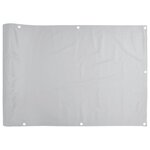 vidaXL Écran d'intimité de balcon gris 1000x75 cm PVC