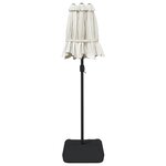 vidaXL Parasol de jardin à double tête blanc sable 316x145 cm