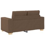 vidaXL Ensemble de Canapés avec coussin avec oreiller Marron tissu