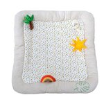Tapis d'activités safari pour bébé Beige 100 x 100 cm