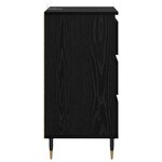 vidaXL Buffet avec tiroir Chêne noir 35 x 40 x 70 cm Bois d'ingénierie