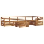 vidaXL Ensemble de canapés d'extérieur 6 Pièces Naturel