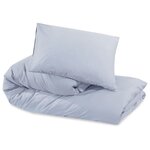 vidaXL Ensemble de housse de couette Gris 140x200 cm Microfibre légère