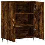vidaXL Buffet chêne fumé 69 5x34x90 cm bois d'ingénierie