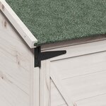 vidaXL Abri de jardin Blanc 59 5 x 56 x 176 5 cm Bois d'ingénierie
