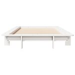 vidaXL Cadre de lit sans matelas blanc 75x190 cm bois de pin massif