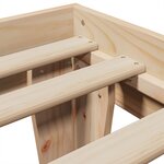 vidaXL Cadre de lit sans matelas 75x190 cm bois de pin massif