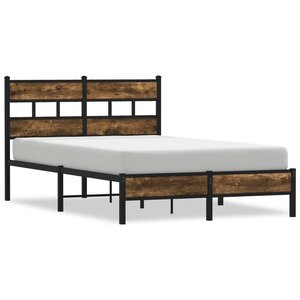 vidaXL Cadre de lit sans matelas avec tête de lit 120x190 cm
