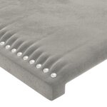 vidaXL Cadre de lit avec tête de lit Gris clair 120x200 cm