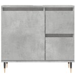 vidaXL Armoire de salle de bain gris béton 65x33x60 cm