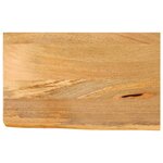 vidaXL Dessus de table à bord vivant 60x20x2 5 cm bois massif manguier