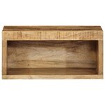 vidaXL Meubles TV muraux 2 Pièces bois de manguier massif brut