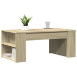 vidaXL Table basse chêne sonoma 102x55x42 cm bois d'ingénierie