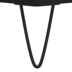 vidaXL Table basse noir 60x60x30 cm bois d'ingénierie