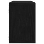 vidaXL Étagères murales avec étagère 6 Pièces Chêne noir 60 x 15 x 23 cm