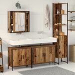 vidaXL Ensemble de meubles de salle de bain 4 pièces Bois ancien Bois récupéré
