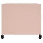vidaXL Table basse rose 68x50x43 5 cm acier