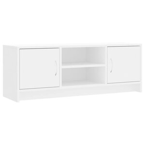 vidaXL Meuble TV blanc 102x30x37 5 cm bois d'ingénierie
