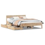 vidaXL Cadre de lit sans matelas 140x190 cm bois de pin massif