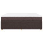vidaXL Sommier à lattes de lit avec matelas Marron foncé 200x200 cm