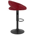 vidaXL Tabourets de bar lot de 2 rouge bordeaux velours