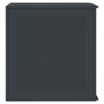 vidaXL Boîte de Rangement Anthracite 55x53x57 cm PP
