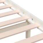 vidaXL Cadre de lit Blanc Bois de pin massif 120x200 cm