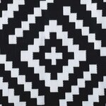 vidaXL Tapis d'extérieur ARAKIL Blanc et noir 190x290 cm PP