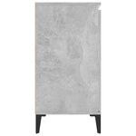 vidaXL Buffet gris béton 102x35x70 cm bois d'ingénierie
