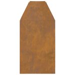 Brasero vidaXL 50x50x100 cm en acier résistant aux intempéries