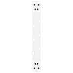 vidaXL Pieds de table basse Blanc 2 pièces 60 x (42-43) cm Acier