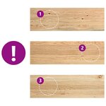vidaXL Marches d'escalier 2 Pièces non traité bois de chêne massif