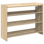 vidaXL Étagère à chaussures chêne sonoma 80x25x62 cm bois d'ingénierie