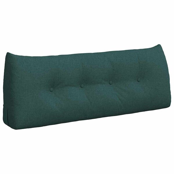 vidaXL Coussin de Dos Vert foncé 120 x 24 x 50 cm tissu