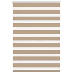 vidaXL Store zèbre marron sable largeur du tissu 90 9 cm polyester