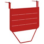 Table de balcon suspendue pliable vidaXL Rouge 60x40 cm Acier