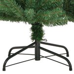 vidaXL Sapin de Noël artificiel à charnières avec support vert 210 cm