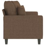 vidaXL Canapé à 2 places Marron 140 cm Tissu