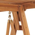 vidaXL Balancelle 174 cm Bois de teck massif